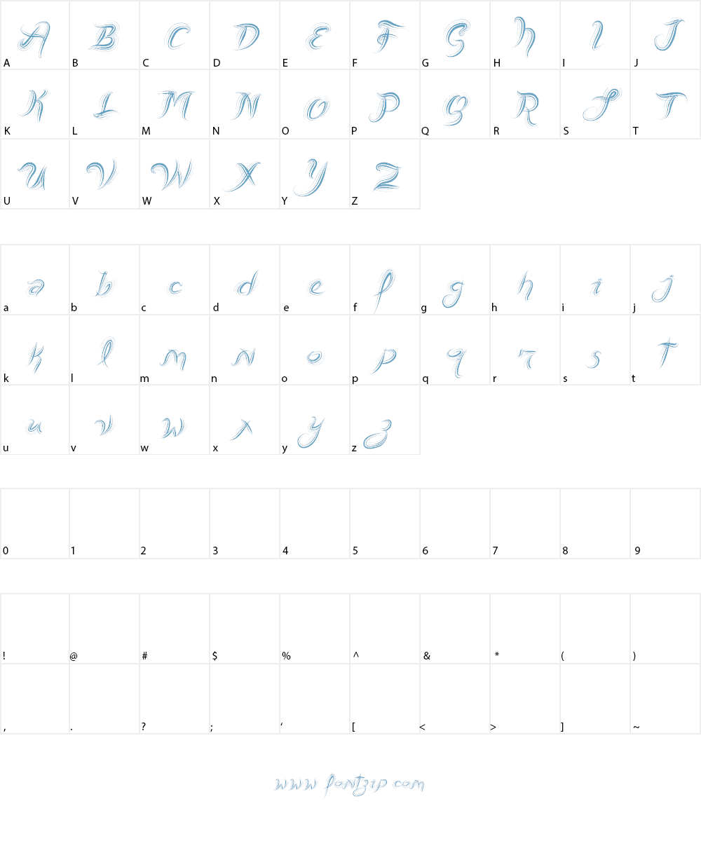 Vtks Fresh Mint Font Character
